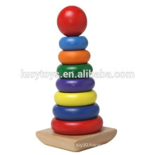 Wooden Rainbow Stacker For Kids